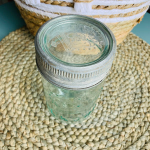 Vintage Crown Mason Jar