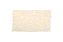 Load image into Gallery viewer, Drew Doodle Towel - Lime/Lilac
