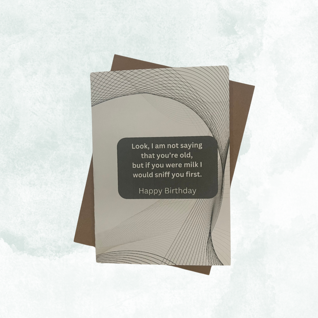 If You Were Milk Birthday Card