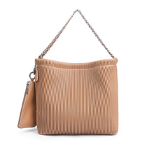 Load image into Gallery viewer, Isabella Shoulder Bag - Sand Pleated
