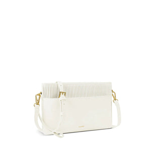 Jaelyn Pouch - Coconut Cream Pleated