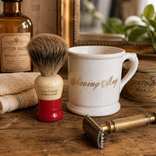 Load image into Gallery viewer, Shaving Mug &amp; Brush - Vintage
