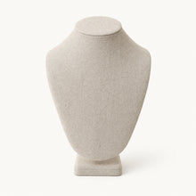 Load image into Gallery viewer, Beige Cloth Necklace Stand / Bust
