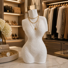 Load image into Gallery viewer, Curvy White Bust - Necklace Display
