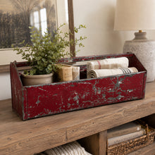 Load image into Gallery viewer, Vintage Red Tool Caddy
