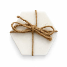 Load image into Gallery viewer, Hexagon Marble Coaster - Set of 4
