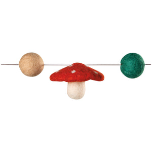 Felt Garland - Mushroom Gems