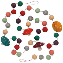 Load image into Gallery viewer, Felt Garland - Mushroom Gems

