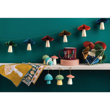 Load image into Gallery viewer, Mushroom Gems Mache Ornaments
