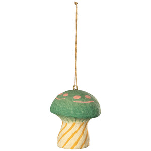 Mushroom Gems Mache Ornaments