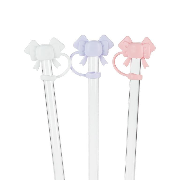 Jumbo Straw with Bow Cap