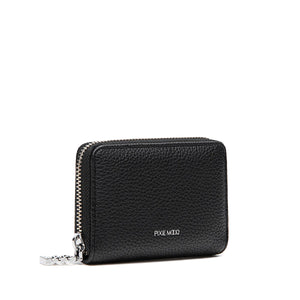 Kimi Card Wallet - Black Pebbled