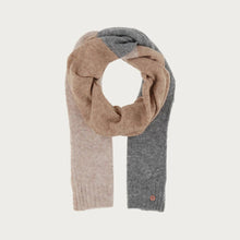 Load image into Gallery viewer, Knitted Scarf Block Stripes - Grey
