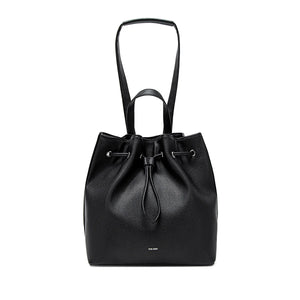 Leah Backpack - Black Pebbled