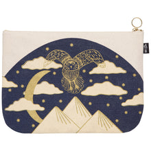 Load image into Gallery viewer, Large Zipper Pouch - Moonlit
