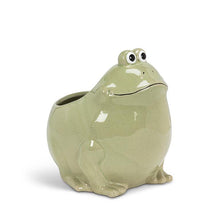 Load image into Gallery viewer, Large Sitting Frog Planter
