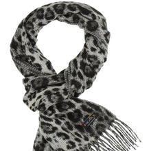 Load image into Gallery viewer, Leopard Print Cashmink Scarf - Grey
