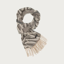 Load image into Gallery viewer, Love Heart Design Cashmink Scarf - Morning Grey
