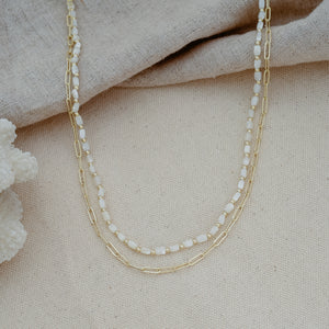 Mary Necklace - Mother of Pearl