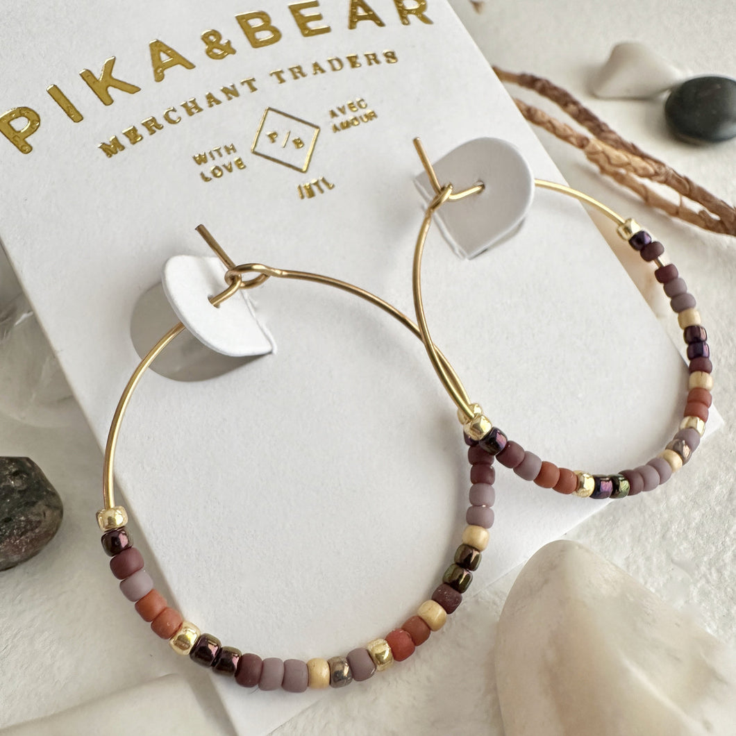 Memphré Bead Hoop Northern Lake - Gold