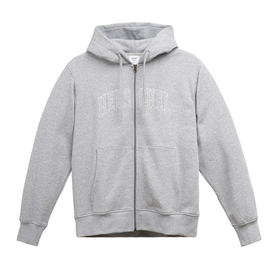 Men's Faculty Stitch Zip Hoodie - Heather Light Grey/Blanc De Blanc