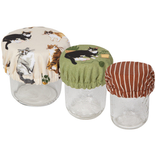 Mini Bowl Covers, Set of 3 - Cat Collective