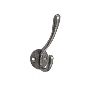 Mini Double Hook - Antique Metal