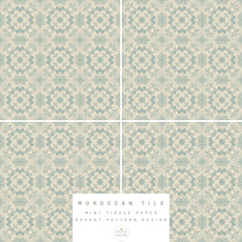 Load image into Gallery viewer, Mint Tissue Paper - Moroccan Tile
