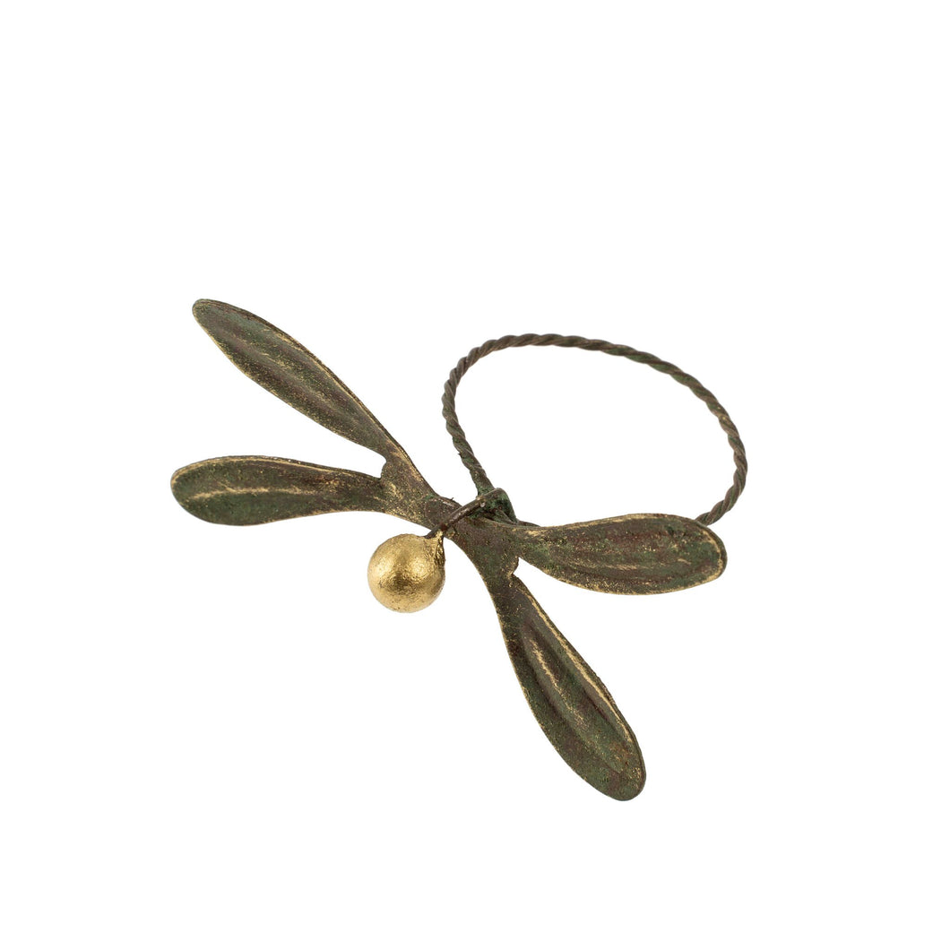 Napkin Ring - Mistletoe, Green