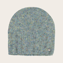Load image into Gallery viewer, Mottled Knitted Hat with Glitter - Neo Mint
