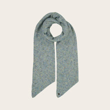 Load image into Gallery viewer, Mottled Knitted Scarf with Glitter - Neo Mint
