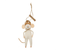 Load image into Gallery viewer, Mushroom Cap Mouse Holiday Ornament
