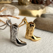 Load image into Gallery viewer, Dolly Cowboy Boot Charm Necklace
