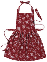 Load image into Gallery viewer, Classic Apron - Snowflakes
