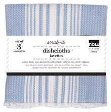 Load image into Gallery viewer, Scrub-It Dish Cloth, Set of 3 - Slate Blue

