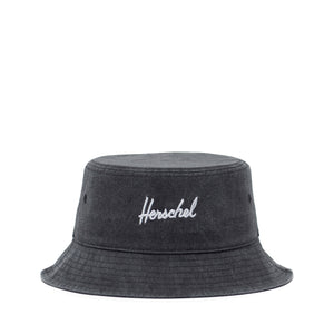 Norman, Stonewash Bucket Hat - Black