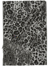 Load image into Gallery viewer, Leopard Print Cashmink Scarf - Grey
