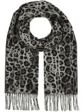 Load image into Gallery viewer, Leopard Print Cashmink Scarf - Grey
