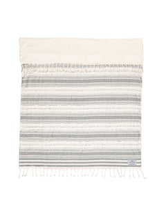 Ophelia Fleece Throw - Black Stripe