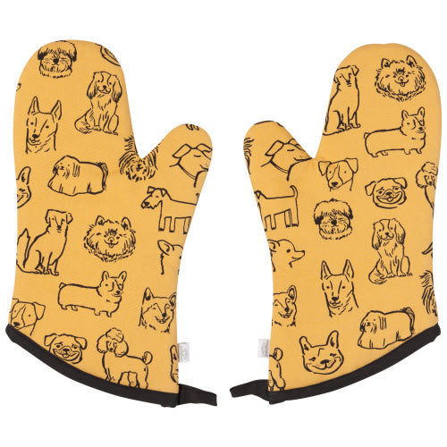 Oven Mitts, Set of 2 - Dog Park