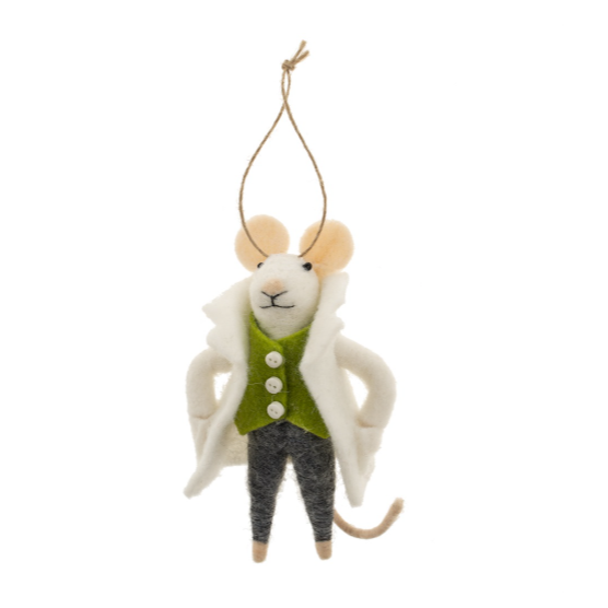 Peacoat Parker Mouse Holiday Ornament
