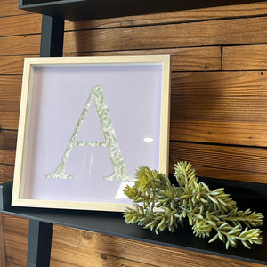 Personalized Initial Framed Sign