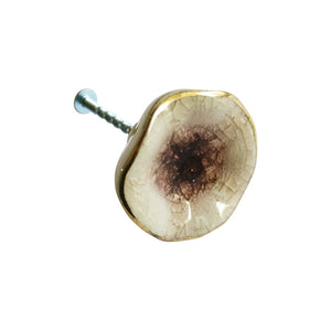 Poppy Flower Ceramic Knob