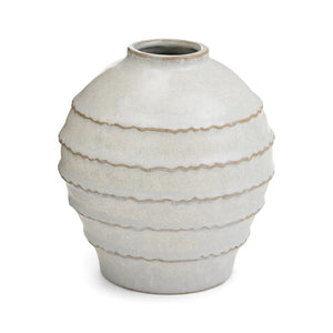 Porcelain Textured Vase - White