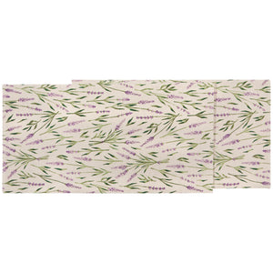 Printed Table Runner - Lavender