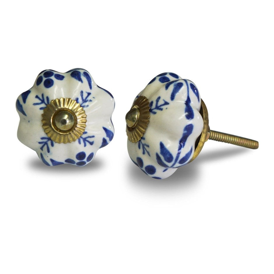Pumpkin Knob - Leaves Pattern
