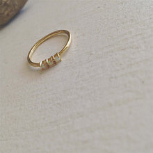 Load image into Gallery viewer, Three Sisters Triplet Opal Ring - Gold Vermeil
