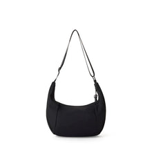 Load image into Gallery viewer, Rea Nylon Crossbody Moonbag - Black
