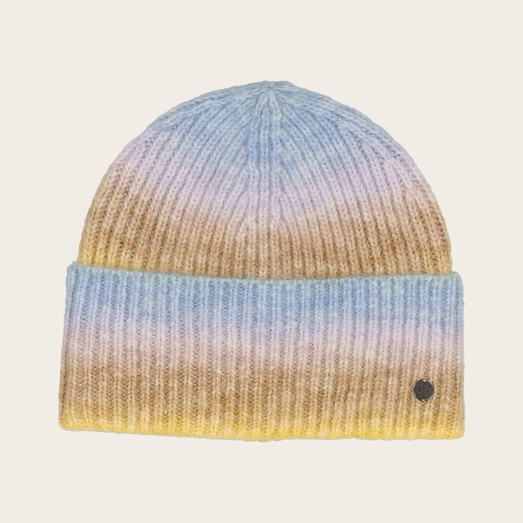 Rainbow Knit Hat Colour Gradient - Cloudy Turquoise