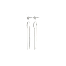 Load image into Gallery viewer, Rebecca Earrings, Crystal - Silver
